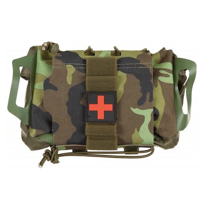 Trusa sanitara MFH Tactical IFAK, acces rapid, modulara, 25x15x5cm