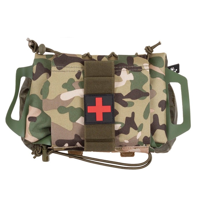 Trusa sanitara MFH Tactical IFAK, acces rapid, organizare echipament, 25x15x5cm