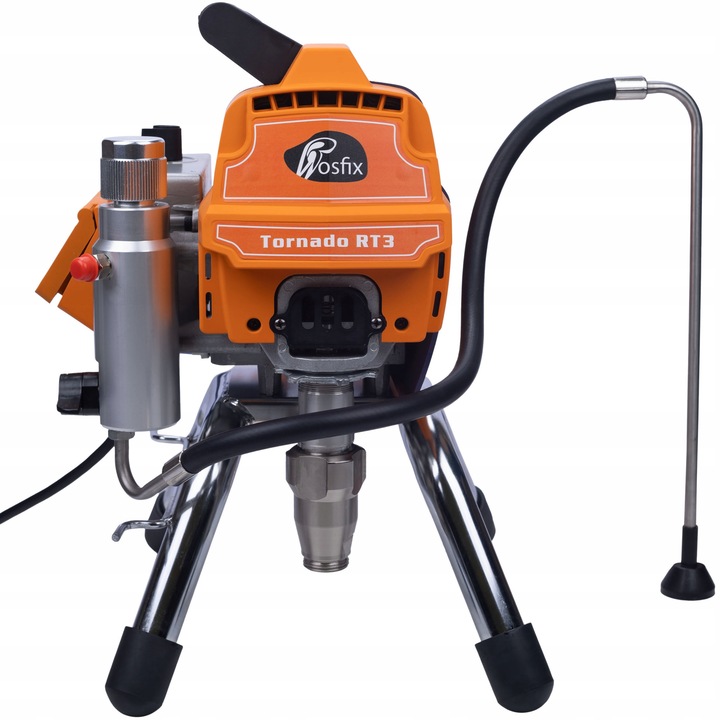 Комплект машина за боядисване Malarski Rosfix Tornado RT3 UltraSpray, 2200W, 22MPA, 2.5L/min, включени аксесоари, 10m дължина на маркуча
