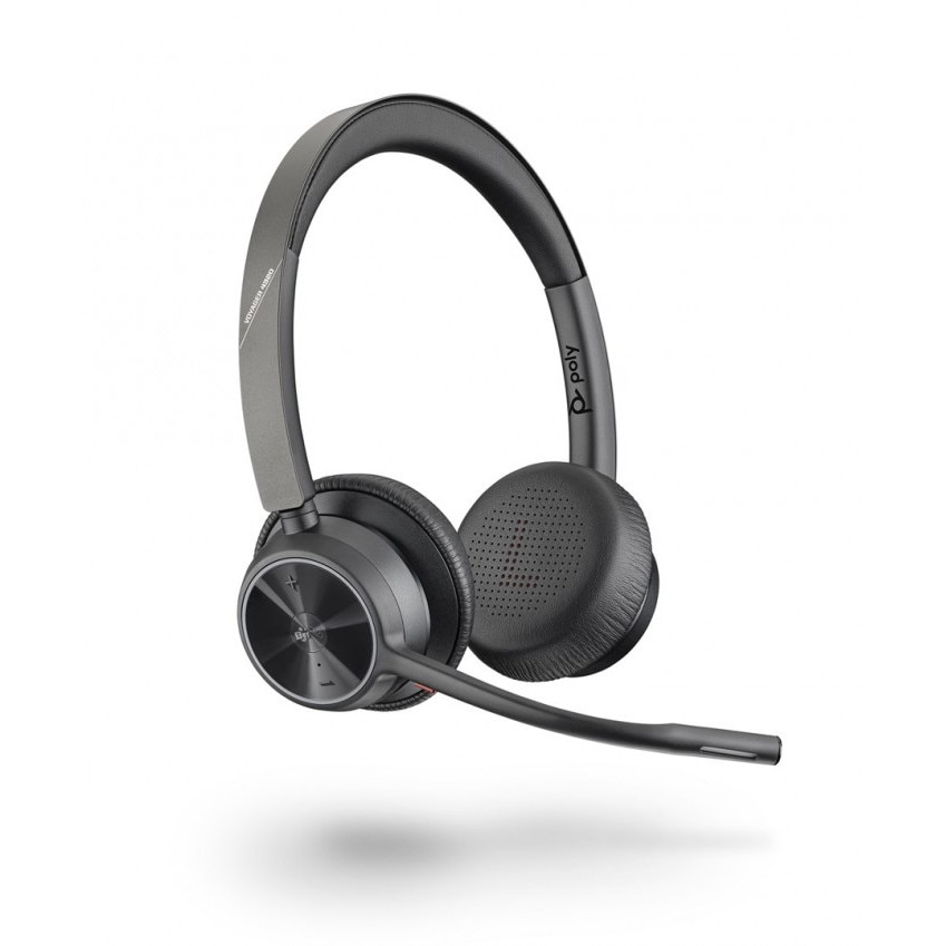 Casti cu fir, POLY Voyager 4320 UC, 350 mAh, USB Type C, Negru