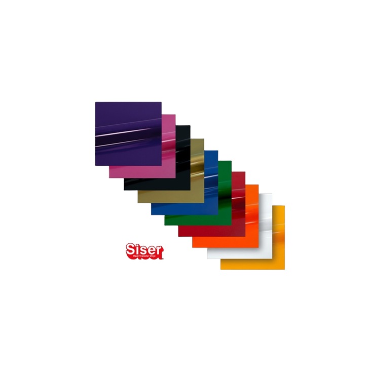 Set 10 Folii HTV Siser EasyWeed P.S. Film, A4, Multicolor