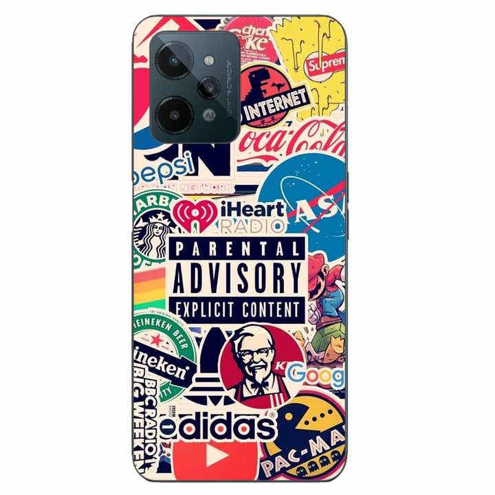 Husa compatibila cu Realme C31 Silicon Gel Tpu Model Pop Art Brands