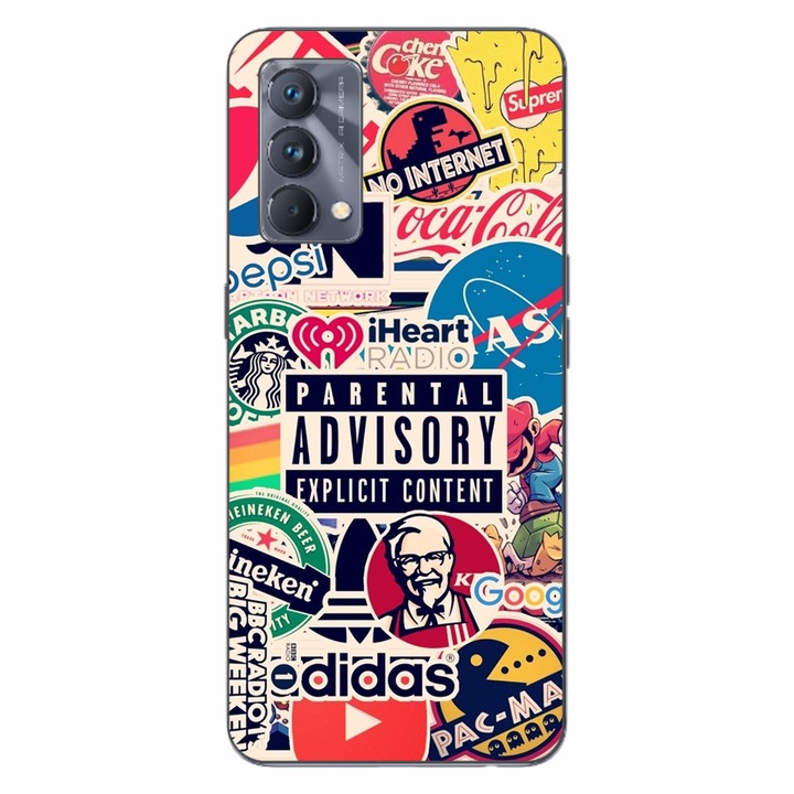 Husa compatibila cu Realme GT Master 5G Silicon Gel Tpu Model Pop Art Brands