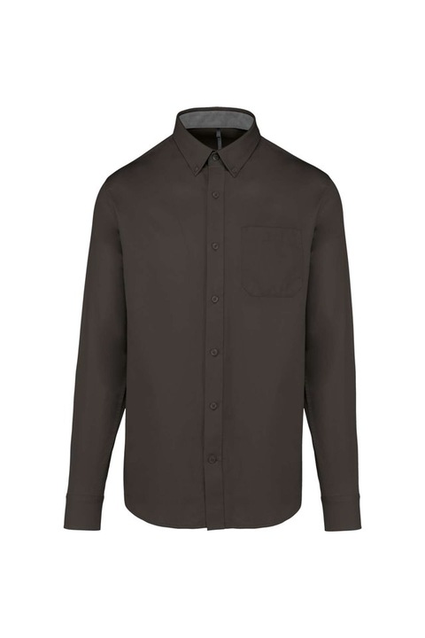 Férfi pamut ing, Nevada - KA586, Sötétszürke