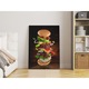 Tablou canvas, Explozie de cheesburger, Priti Global, 50x100 cm