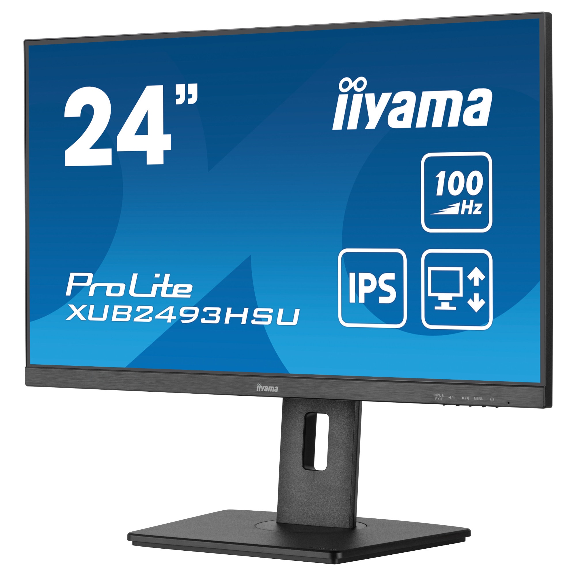 Iiyama XUB2494HSU-B6 Moniteur 23,8 Pouces Full HD - Dalle VA 100Hz, 1xHDMI, 1xDP, Support Réglable En Hauteur (HAS), Noir