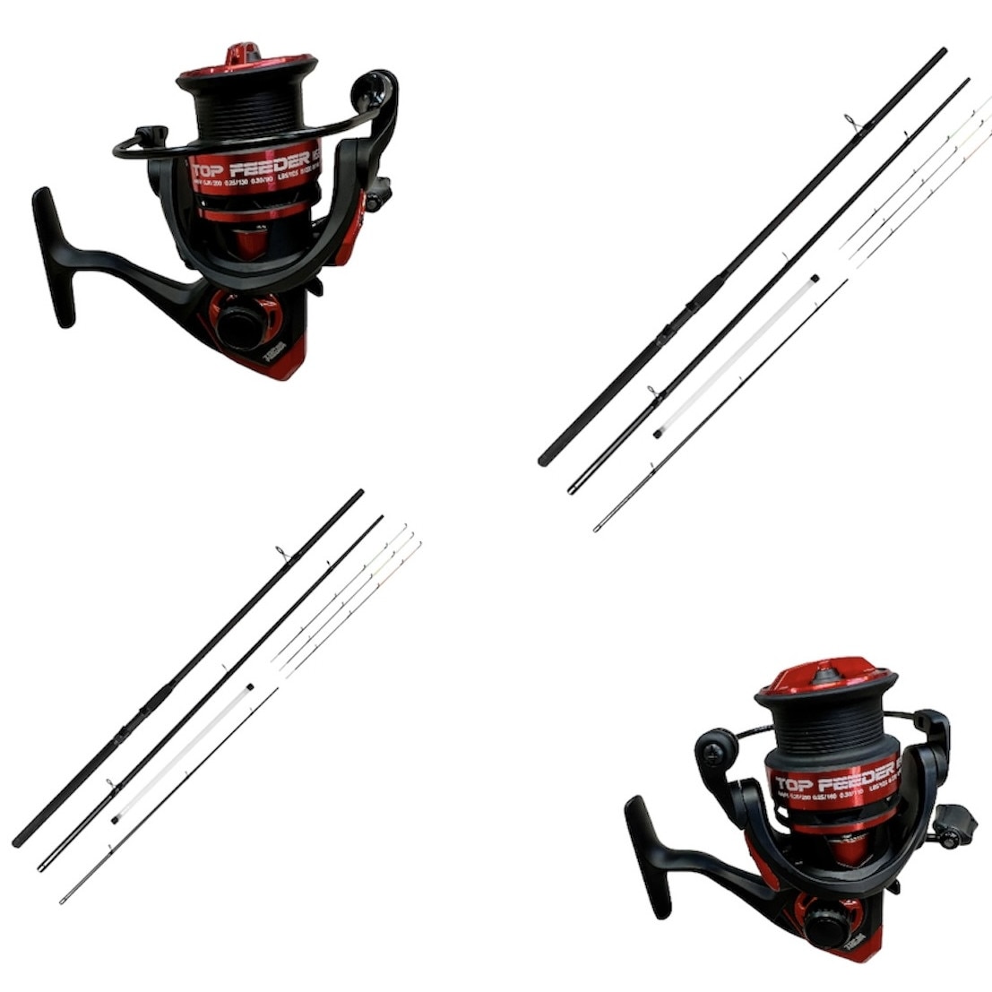 Set 4Karp feeder 2 Mulinete Top Feeder 5000 si 2 Delta Feeder 3.30m ...