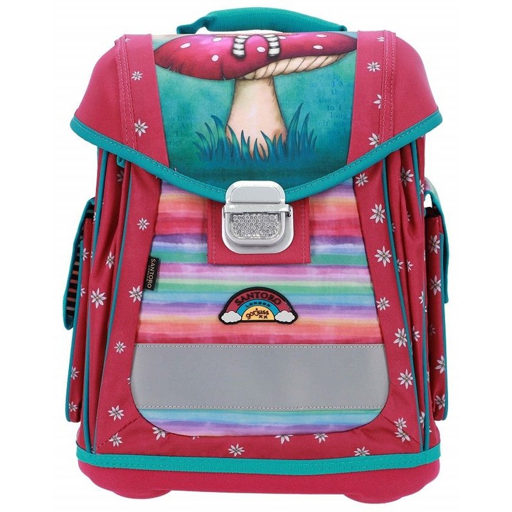 Ергономична ученическа раница, метално закопчаване - Gorjuss Faerie Folk