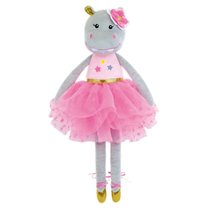 Jucarie Plus Muzicala Jemini 40cm Balerina Hipopotam