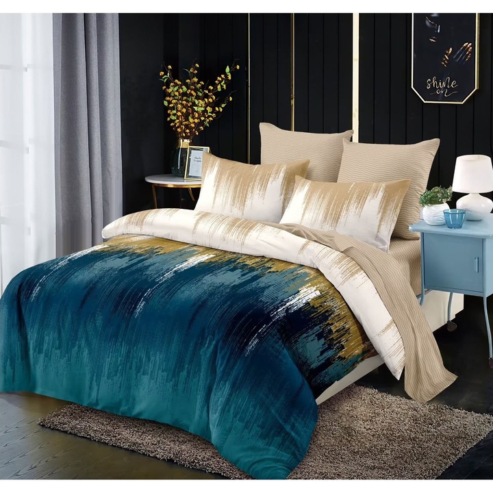 Lenjerie pat 6 piese finet 2 persoane A654