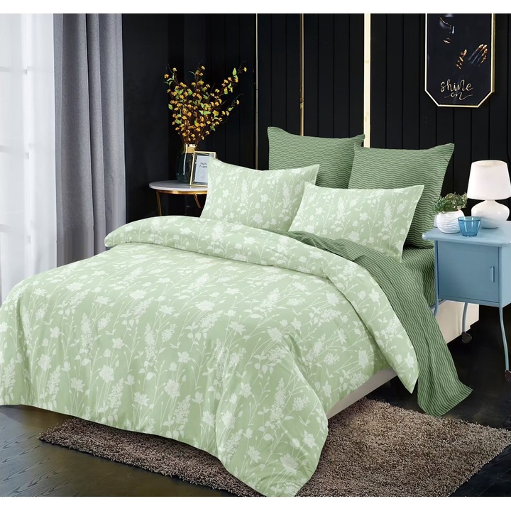 Lenjerie pat finet 6 piese 2 persoane A655