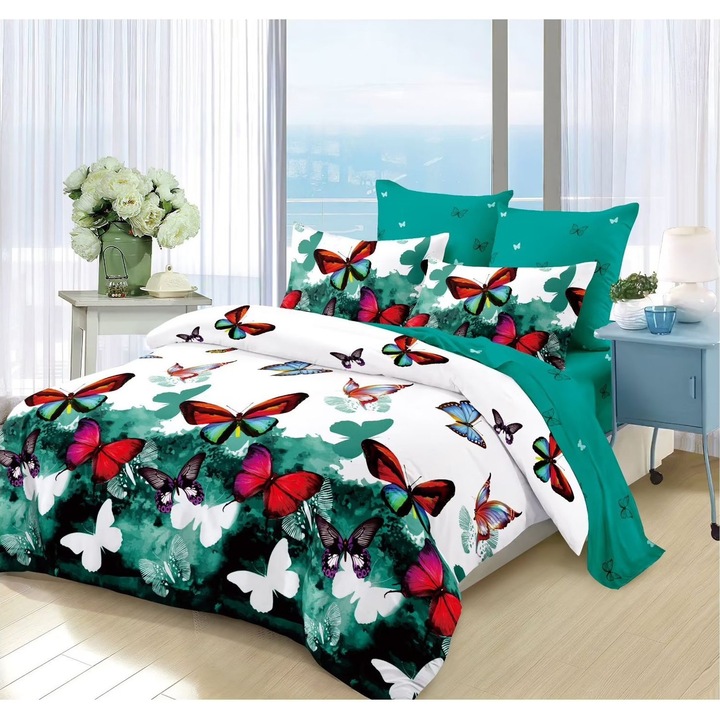 Lenjerie pat 6 piese finet 2 persoane A645