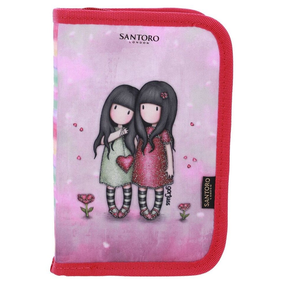 Sac à Dos Trolley Gorjuss London – 3 Compartiments – Trousse 3 étages Incluse – Parfait Pour L'école Et Les Voyages