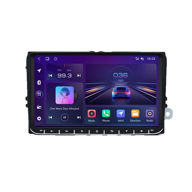 Автомобилна навигация GPS, 9-инчов IPS екран, Android 12, DSP ...