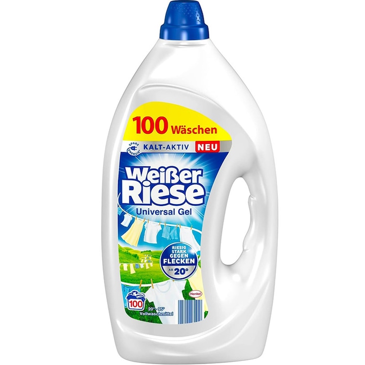 Гел препарат, Weisser Riese, 100 sc/4.5L, Универсален