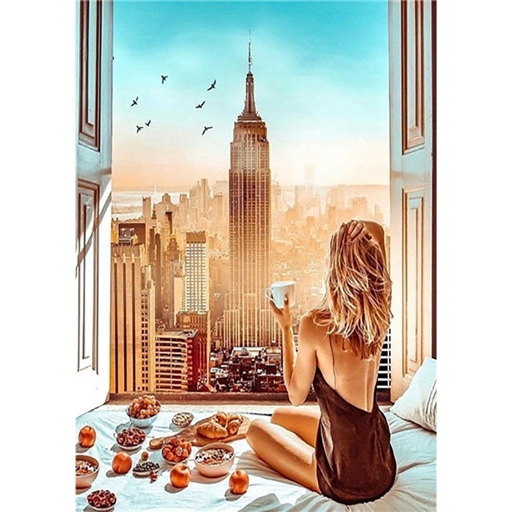 Set de broderie cu diamante, 30x40 cm, Multicolor