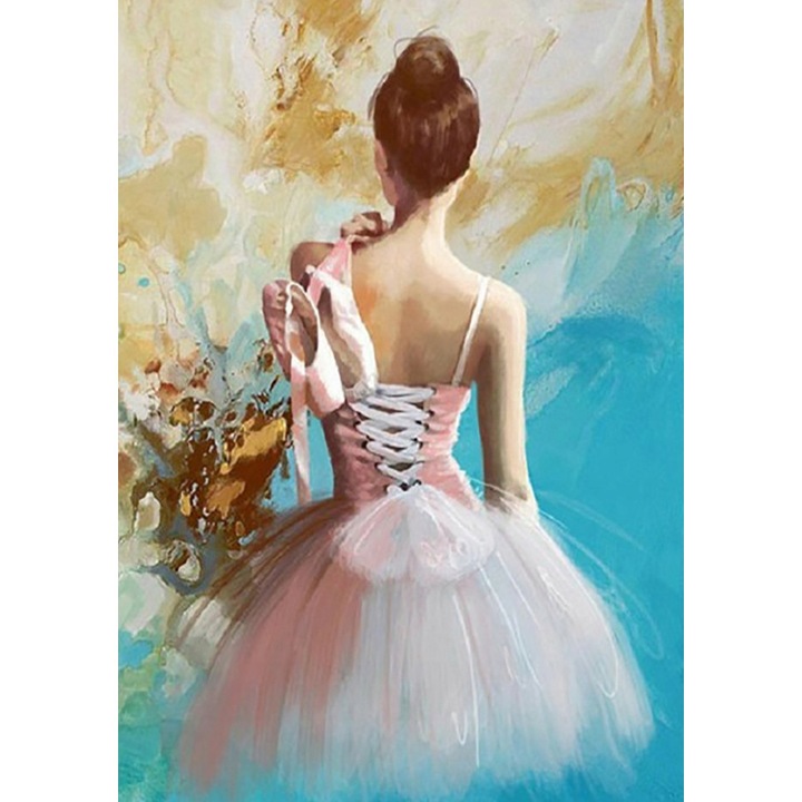 Set broderie cu diamante, 30x40 cm, Multicolor