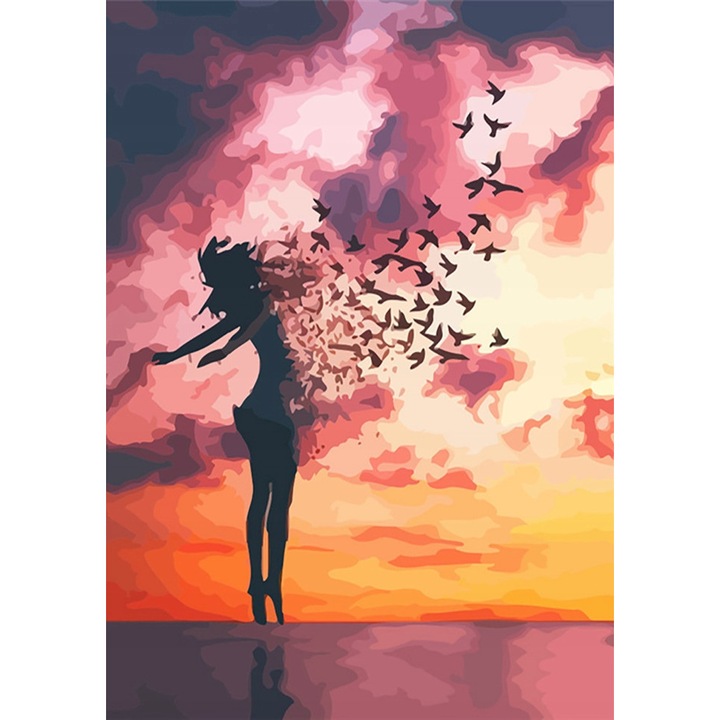 Set de broderie cu diamante, 30x40 cm, Multicolor