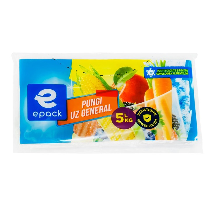 Pungi Alimentare Epack 5 Kg, 50 buc/rola