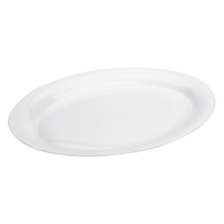 Platou Oval de Plastic Alb 40x27.5x3cm, Intins, ABYZ®™