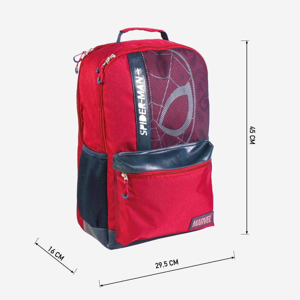Rucsac laptop pentru calatorii, 3 compatimente, bretele ajustabile, multicolor, 45 x 29, 5 x 16 cm, Spiderman, Marvel