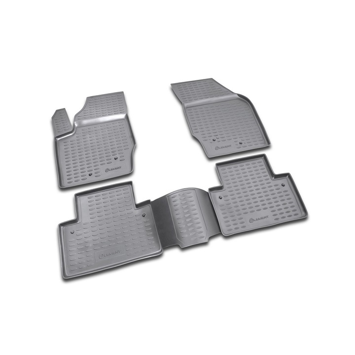 Set 4 covorase pentru Volvo XC90, Element, Cauciuc, Gri