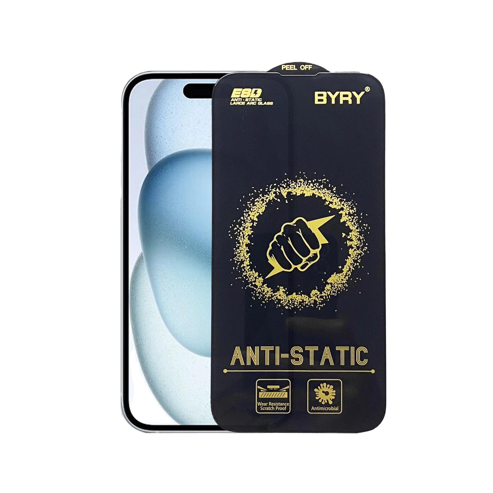 Folie de Sticla Compatibila IPhone 15, Premium Tempered Glass, Full Screen. Anti-Static