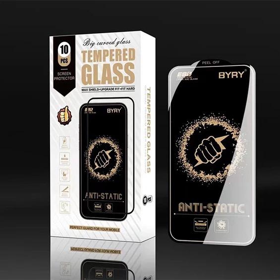 Folie de Sticla Compatibila IPhone 15, Premium Tempered Glass, Full Screen. Anti-Static