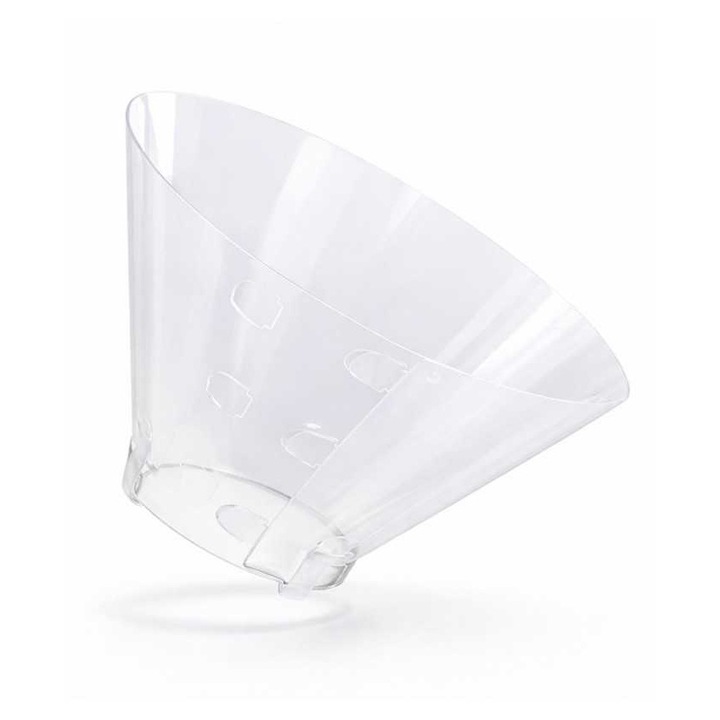 Colier FioniaVet de protectie pentru caini, transparent, marimea 12.5 cm