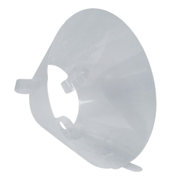 Colier FioniaVet de protectie pentru caini, transparent, marimea 7.5 cm
