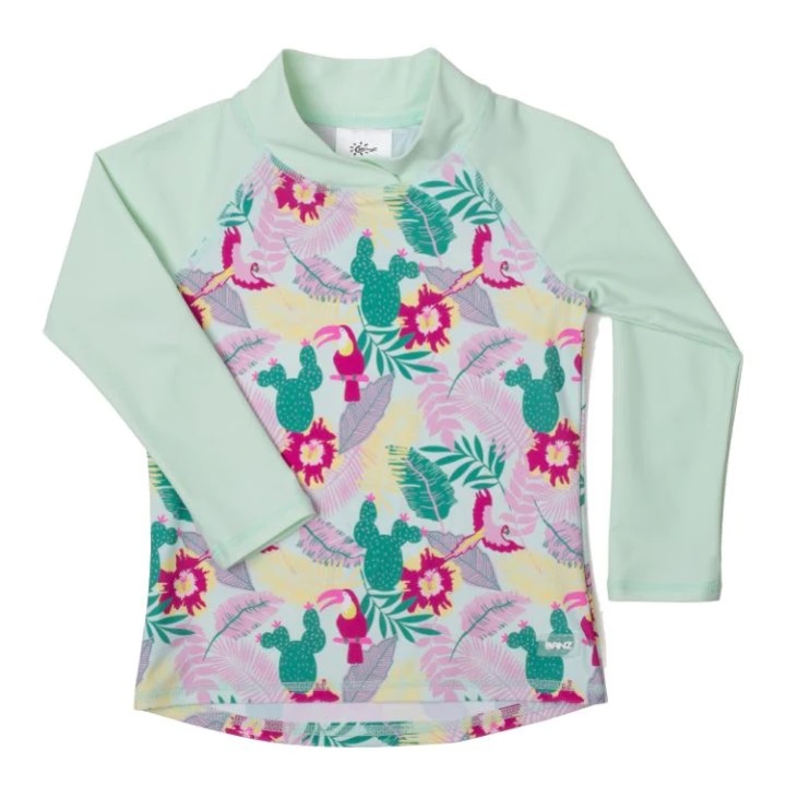 Bluza Inot-Plaja, UPF50+, Baietei, Banz, Tropical