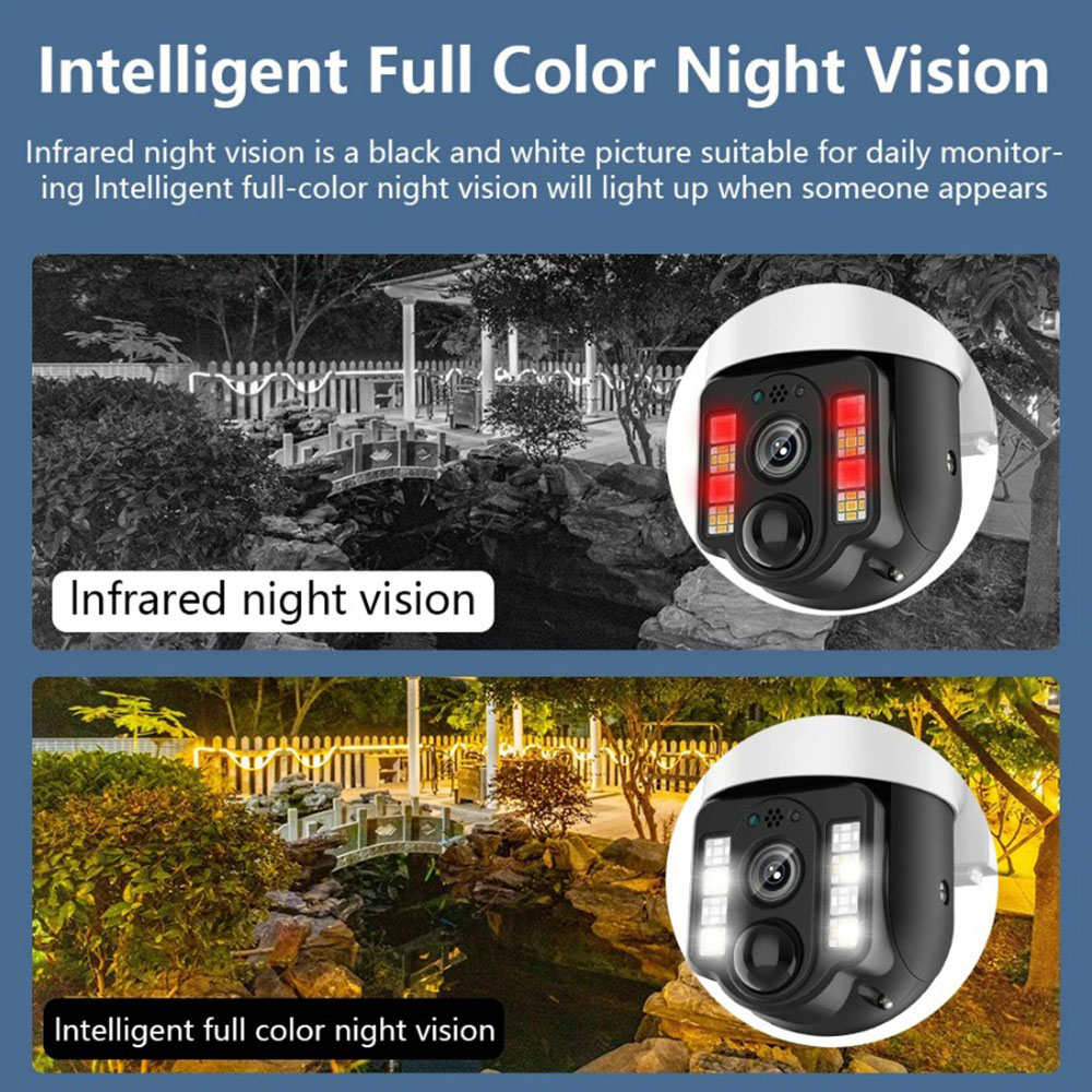 4G и безжична соларна камера за наблюдение, 365° ротация, нощно виждане ...