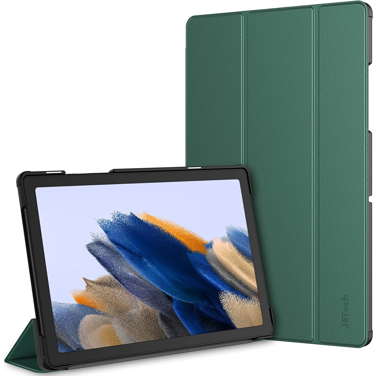 Husa Slim Sigloo, Smart Cover, Trifold, pentru tableta Lenovo Tab M9, TB-310FU, 9 inch, Pine Green