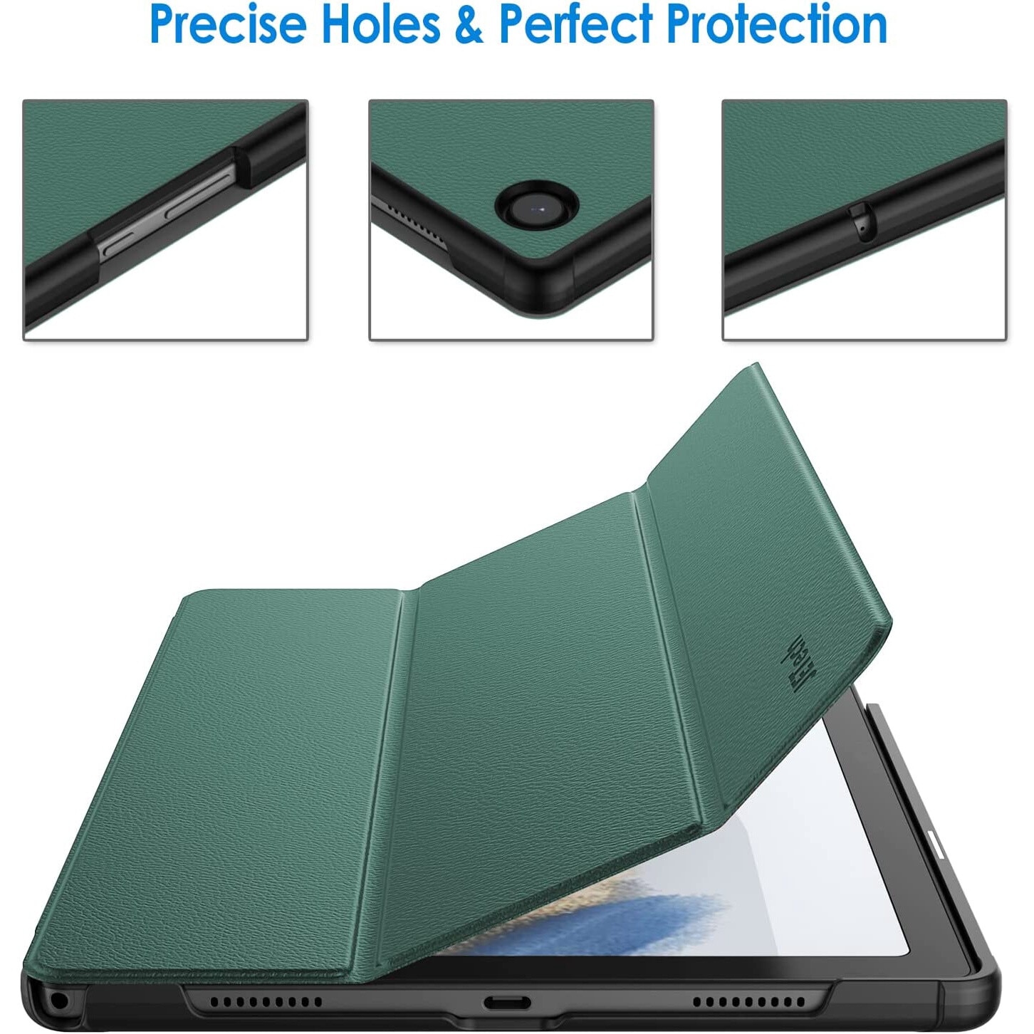 Husa Slim Sigloo, Smart Cover, Trifold, pentru tableta Lenovo Tab M9, TB-310FU, 9 inch, Pine Green