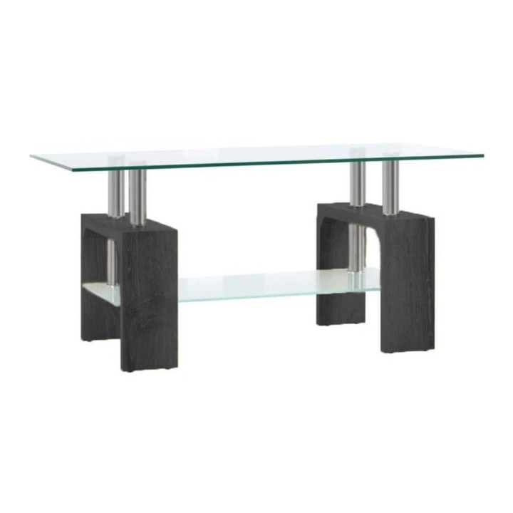 Masuta Cafea CT345, culoare negru, 110 x 60 x 55 cm