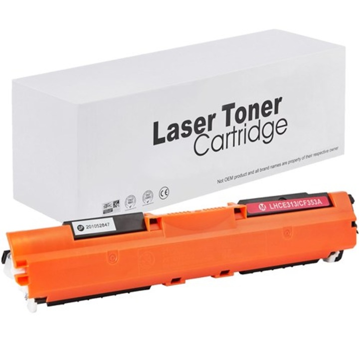 Cartus toner compatibil 126A CE313A, magenta, HP Color LaserJet Pro CP1025, CP1025nw, Pro 100 MFP M175, M176n, M177fw, Pro 200 MFP M275 1000 pagini