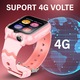 Ceas smartwatch copii GPS 4G, Whatsapp, camera dubla HD, Wingereich ™, RETINA HD, localizare GPS, telefon, apel video HD, WIFI, bluetooth, rezistent la apa IP67, Android, IOS, SOS, monitorizare spion, roz
