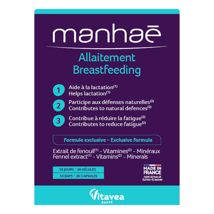 Allaitement étrend-kiegészítő, Manhaé, 20 kapszula