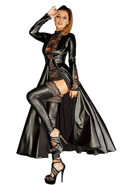 Pardesiu Divaliciaous F128C Noir Handmade Negru - S