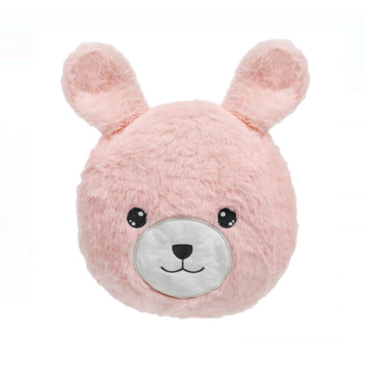 Perna Decorativa Iepuras Roz 28x28cm pentru copii