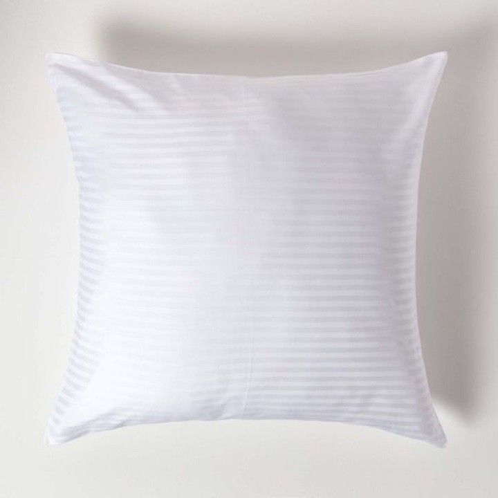 Комплект 25 калъфки за възглавници Kotonia Home Hotel, 100% памук, Дамаска с ивици ширина 1 см, Бяла, 70x70 см