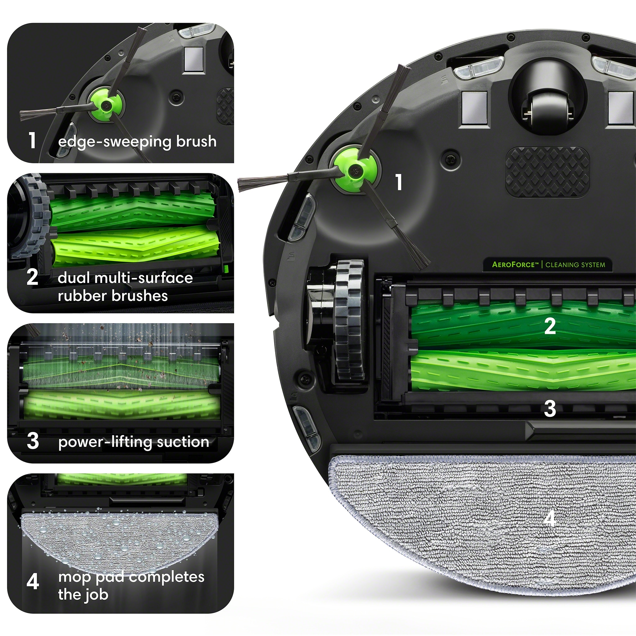 Robot de aspirare cu mop, iRobot Combo j5+, j557840, golire