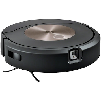 Robot de aspirare cu mop, iRobot Combo c9+, c975840, statie spalare si reumplere, SmartScrub, golire automata in Clean Base, retractabil, ocolire obstacole - PrecisionVision, 10 harti, aplicatie iRobot Home, Dirt Detective, maro/negru