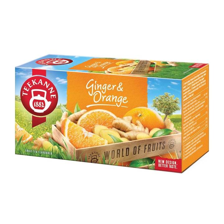 Teekanne World of Fruits плодов чай джинджифил и портокал, 45 гр., 20 торбички