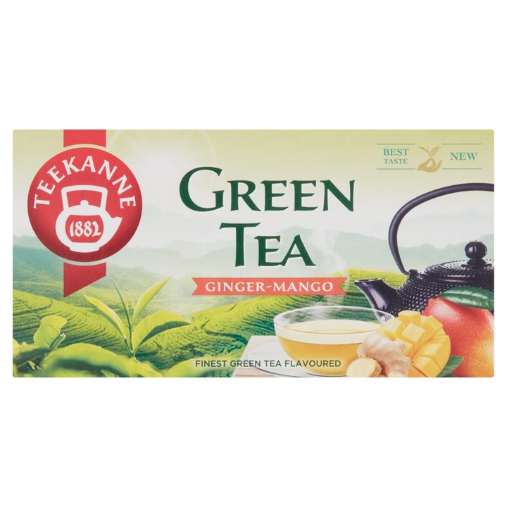 Зелен чай, Teekanne, Джинджифил, тип Саше, Натурален, 35гр