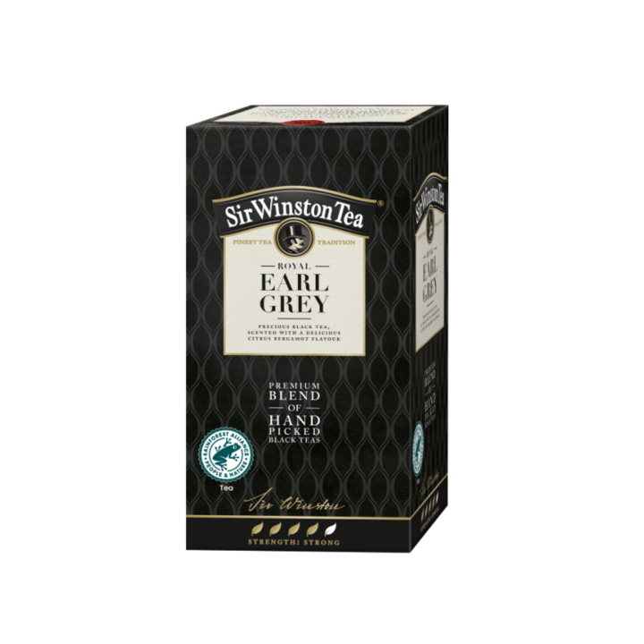 Sir Winston Earl grey fekete tea, 35g, 20 filter