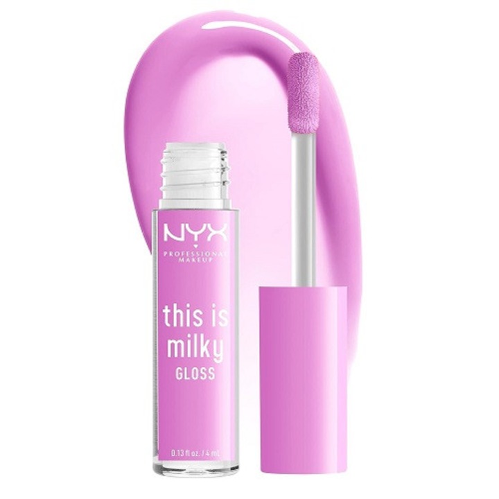 Luciu Buze, NYX, This Is Milky Gloss, 03 Lilac Splash, 4 ml
