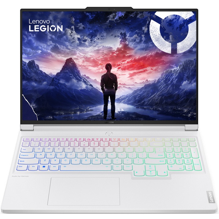Лаптоп Gaming Lenovo Legion 7 16IRX9, Intel® Core™ i9-14900HX до 5.8 GHz, 16", 3.2K, IPS, 165Hz, 64GB DDR5, 1TB SSD, NVIDIA GeForce RTX 4060 8GB GDDR6, No ОС, Glacier White
