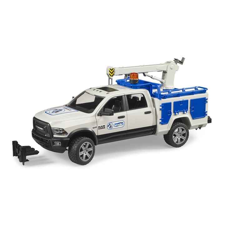 Количка Bruder - Service Dodge Ram 2500, С фар, 1:16
