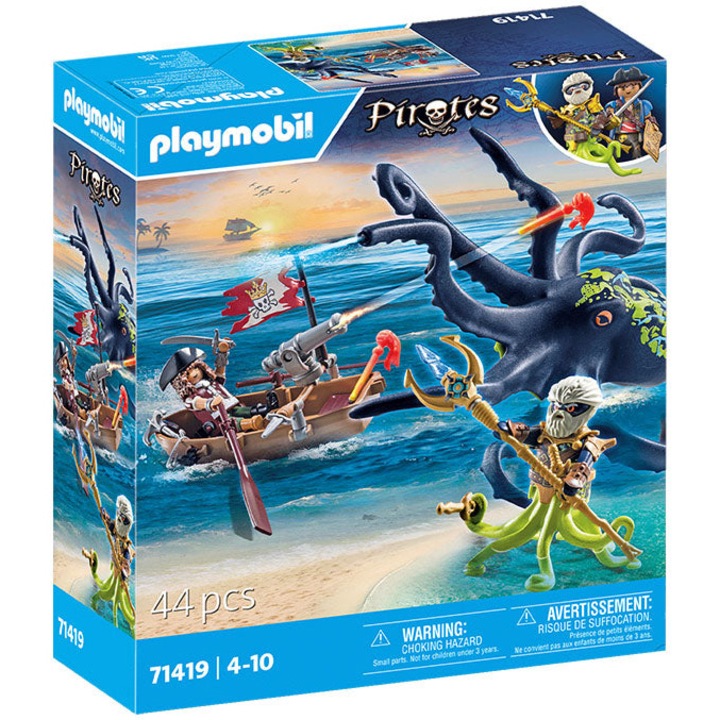 Playmobil Pirates - Batalia cu cefalopodul urias